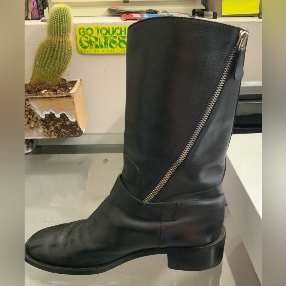Chanel Black Moto Boots – Size 38 (US 7.5–8) - Picture 5 of 7